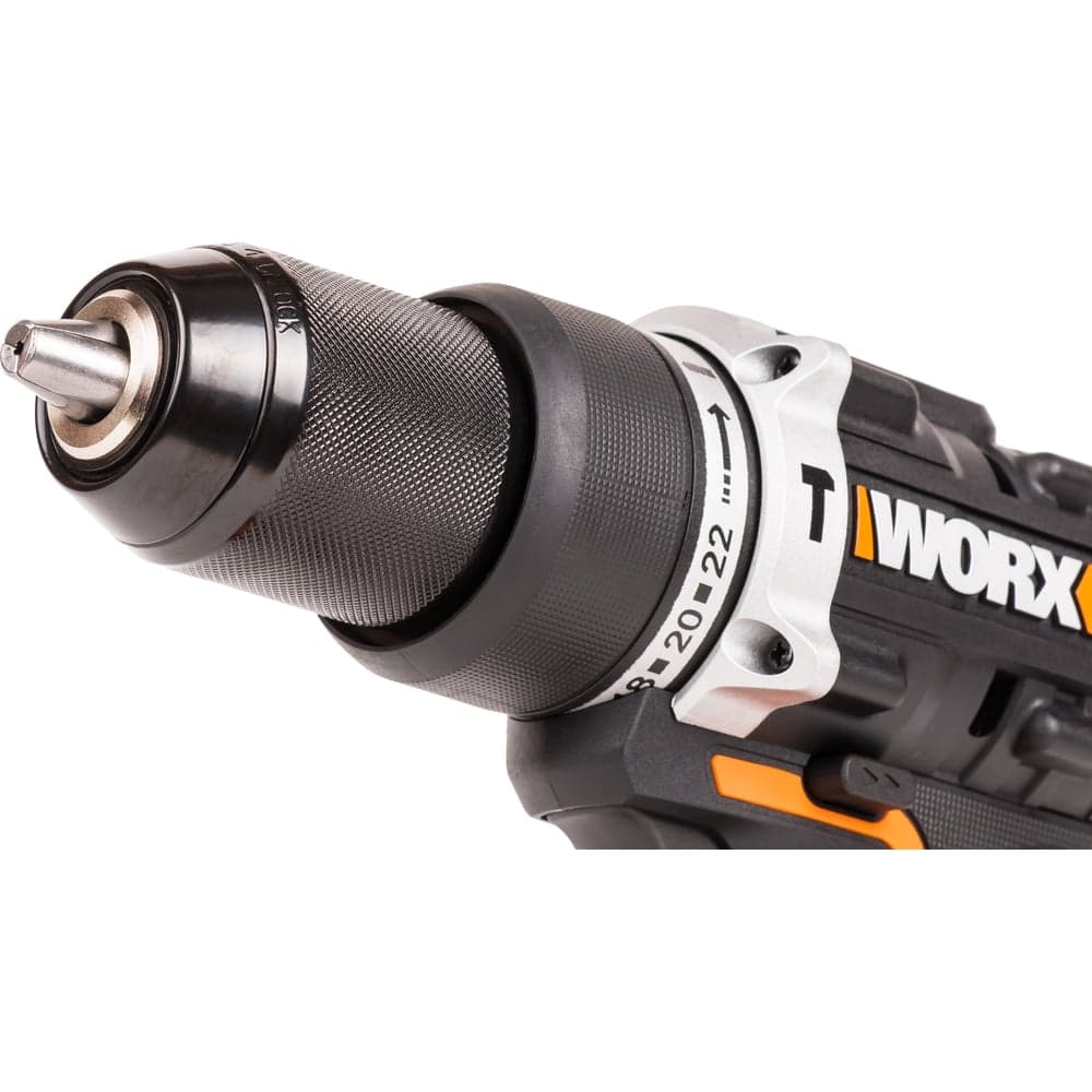 Ударная аккумуляторная дрель-шуруповерт WORX 60 Нм, 20 В, бесщеточная, 2 Ач x 2, ЗУ 2 А, кейс WX352 — фото 5
