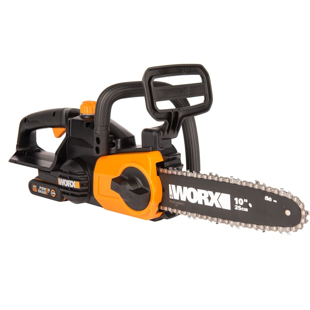 Аккумуляторная цепная пила WORX 20в, 25 см, 2ач х1 и зу 2а WG322E.1 — фото 3