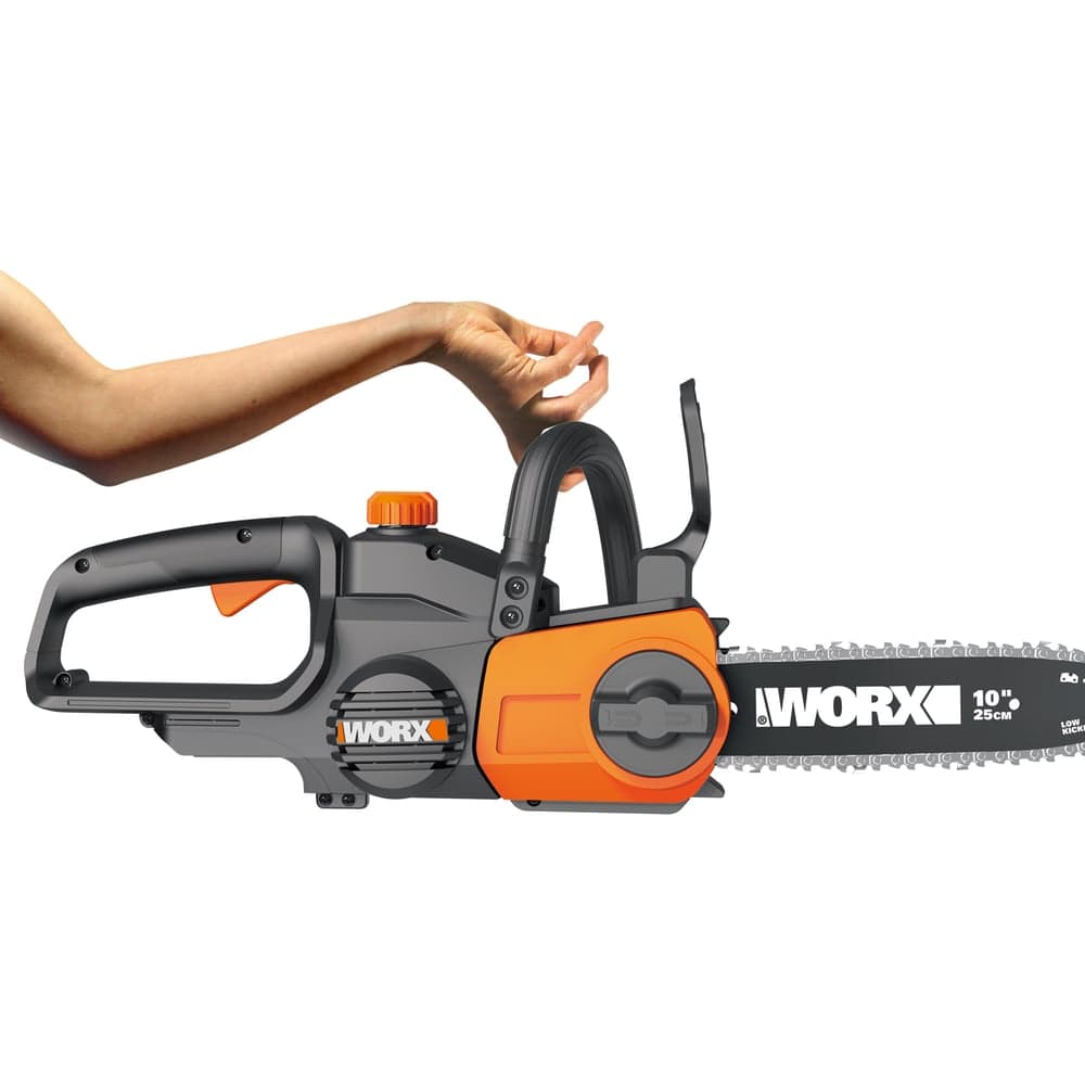 Аккумуляторная цепная пила WORX 20в, 25 см, 2ач х1 и зу 2а WG322E.1 — фото 4