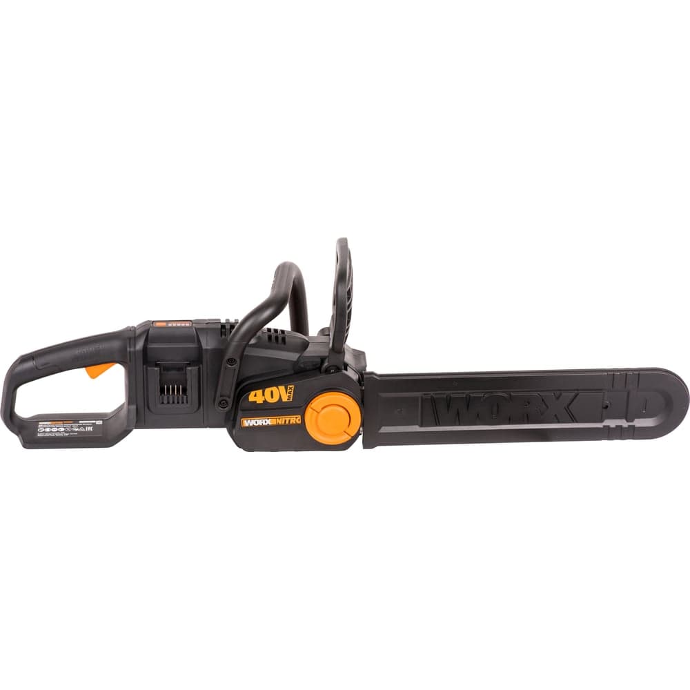 Аккумуляторная цепная пила WORX NITRO , 40В 40cm бесщеточная, без АКБ и ЗУ WG385E.9 — фото 1