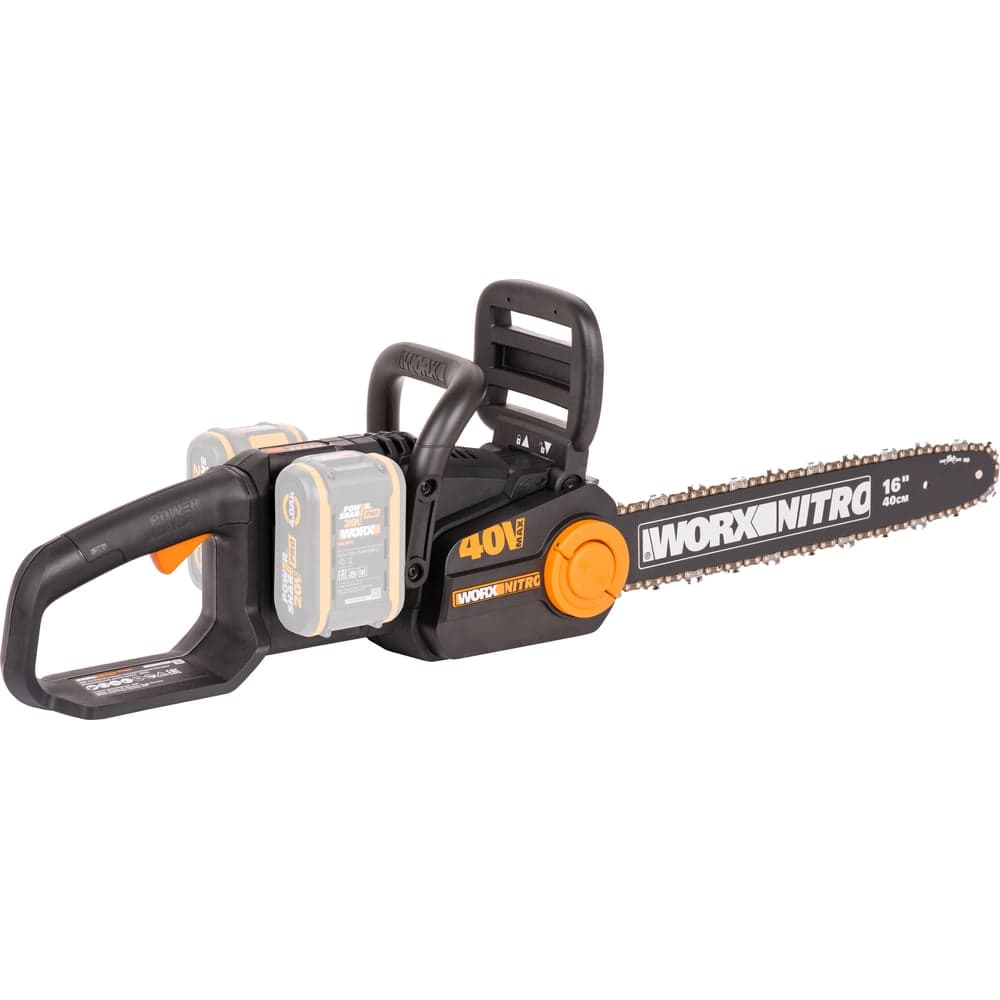 Аккумуляторная цепная пила WORX NITRO , 40В 40cm бесщеточная, без АКБ и ЗУ WG385E.9 — фото 6