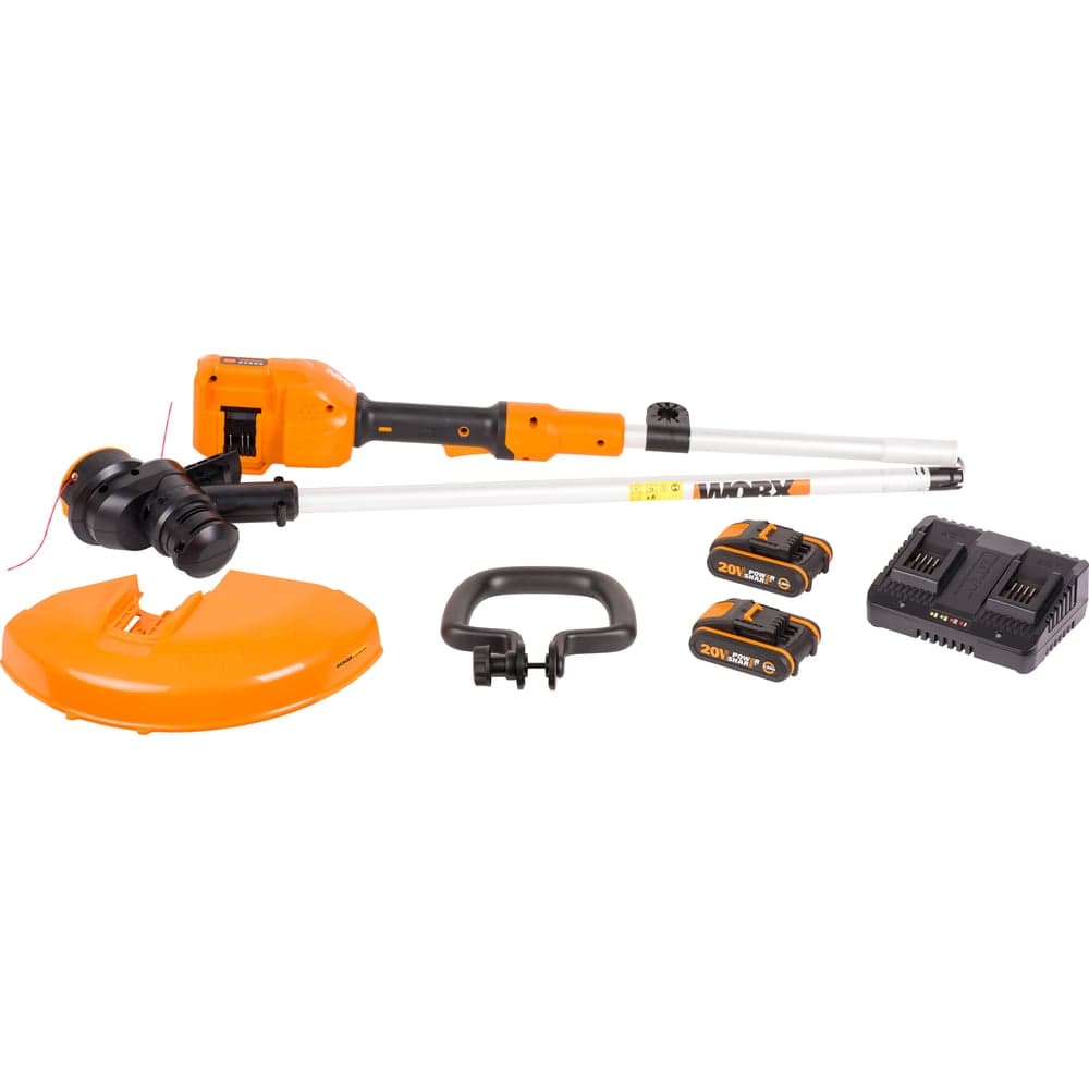 Аккумуляторный триммер WORX 40В, 33см, 2Ач х2, двойное ЗУ, коробка WG183E — фото 1