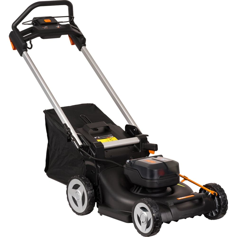 Аккумуляторная газонокосилка WORX 46 см, бесщеточная, 40В, 4Ач х2, ЗУ 2А х2, коробка WG748E — фото 3