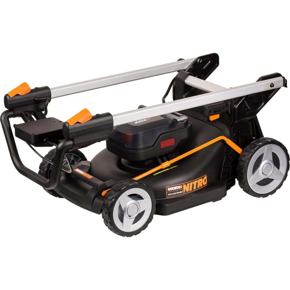 Аккумуляторная газонокосилка WORX 46 см, бесщеточная, 40В, 4Ач х2, ЗУ 2А х2, коробка WG748E — фото 9