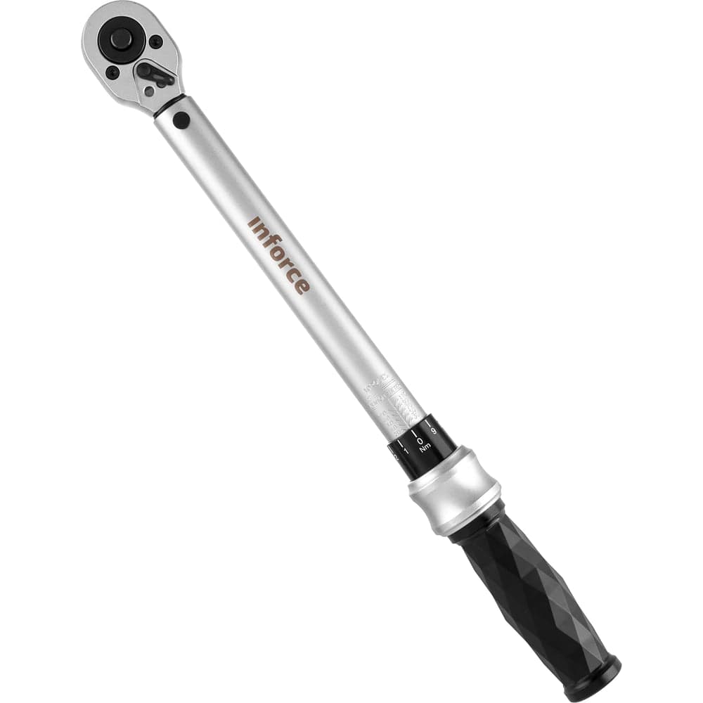 Динамометрический ключ 3/8" 20-110 Нм Inforce, Длина 240мм, Сталь Cr-V, Профессиональный, 06-05-107 — фото 5