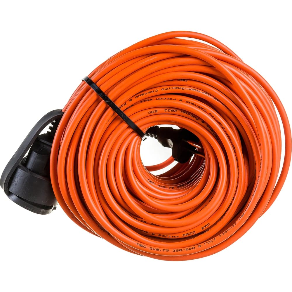 Удлинитель-шнур Gigant б/з ПВС 2х0,75 6A 50м IP 44 INDUSTRY EG PE-017