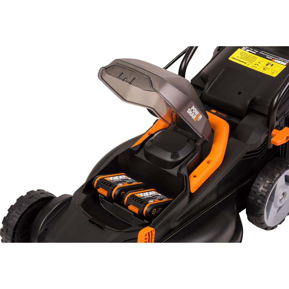 Аккумуляторная газонокосилка WORX 40В, 2х2.5 Ач, двойное ЗУ 2x2A WG779E — фото 15