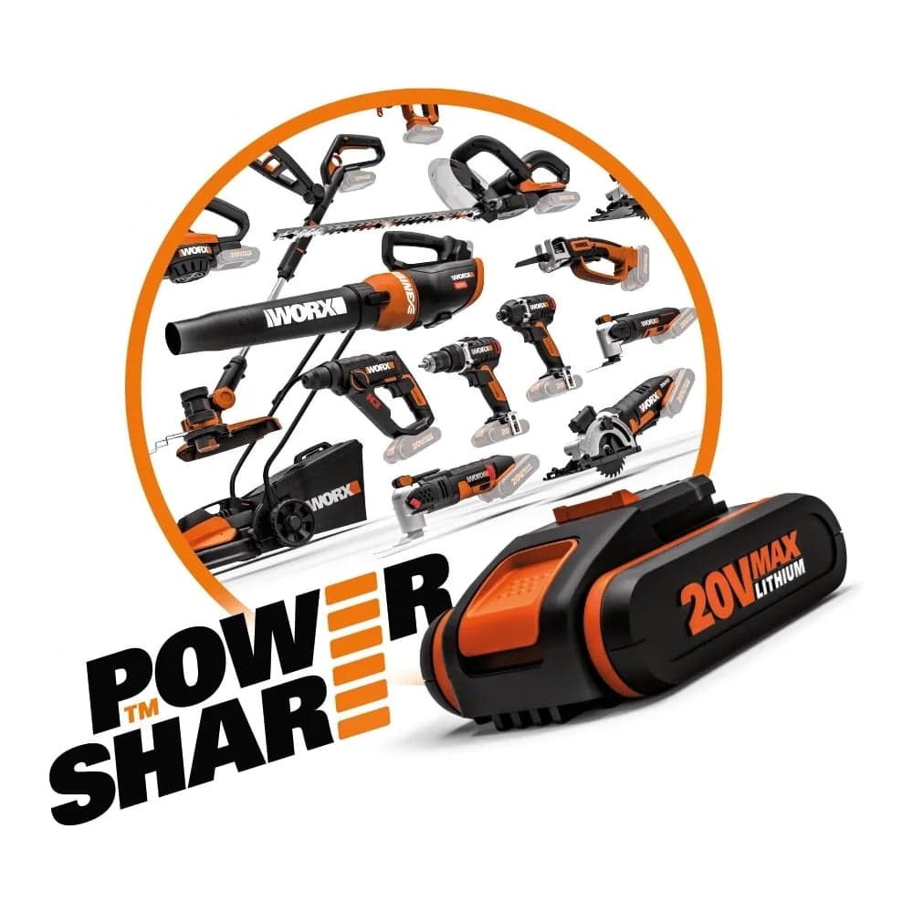 Аккумуляторная угловая шлифмашина WORX кейс WX800 — фото 3