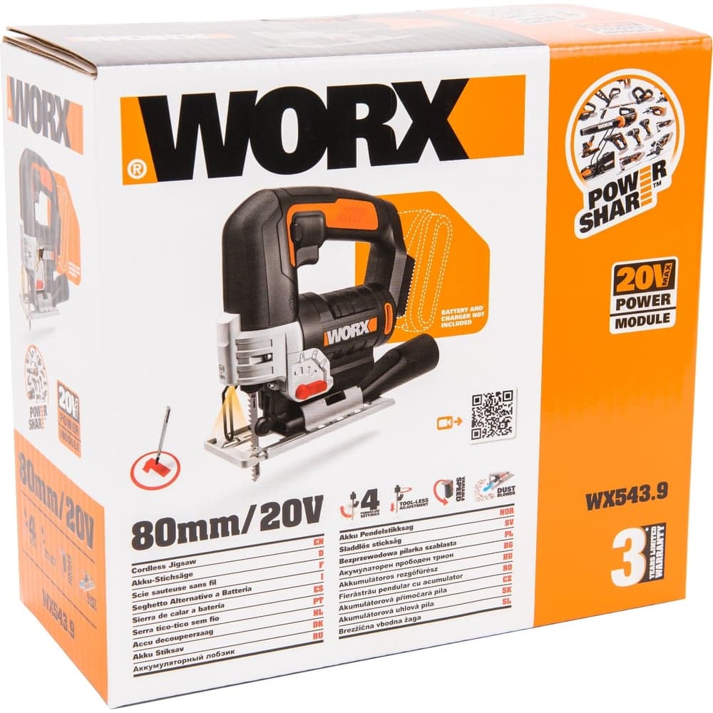 Аккумуляторный лобзик WORX WX543.9 — фото 11