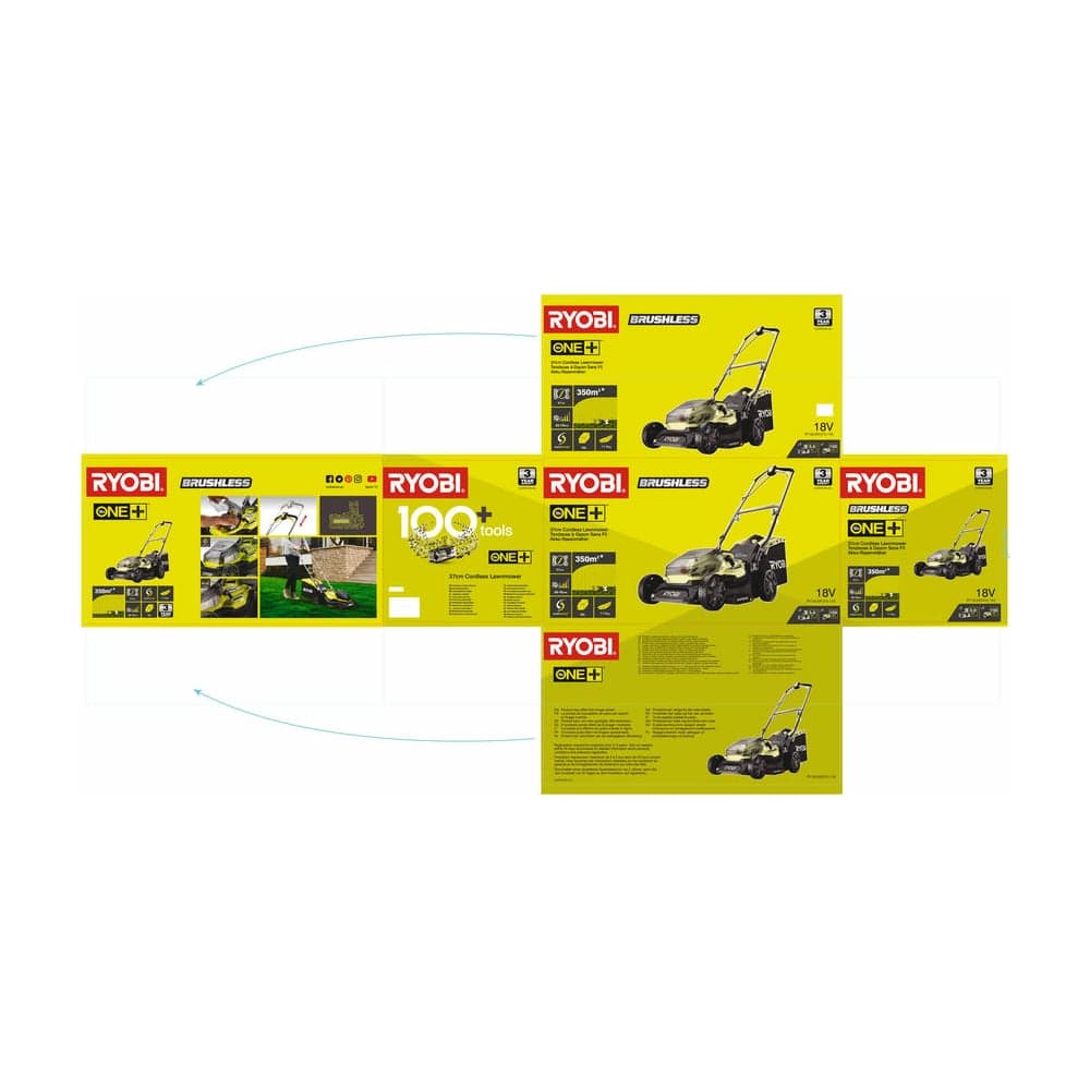 Бесщеточная газонокосилка Ryobi ONE+ RY18LMX37A-150 5133004582 — фото 20