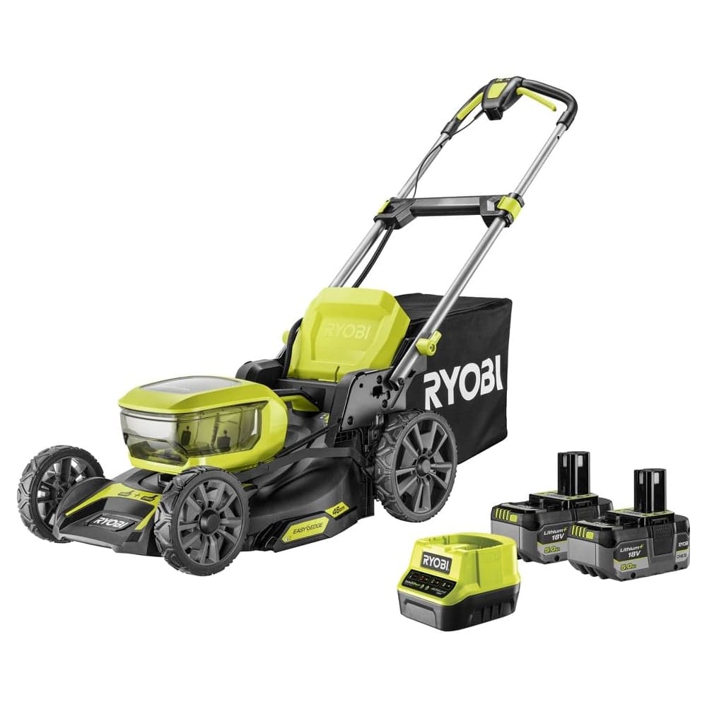 Аккумуляторная бесщеточная газонокосилка Ryobi 18В RY18LMX46A-250, 46см 5133005790 — фото 1