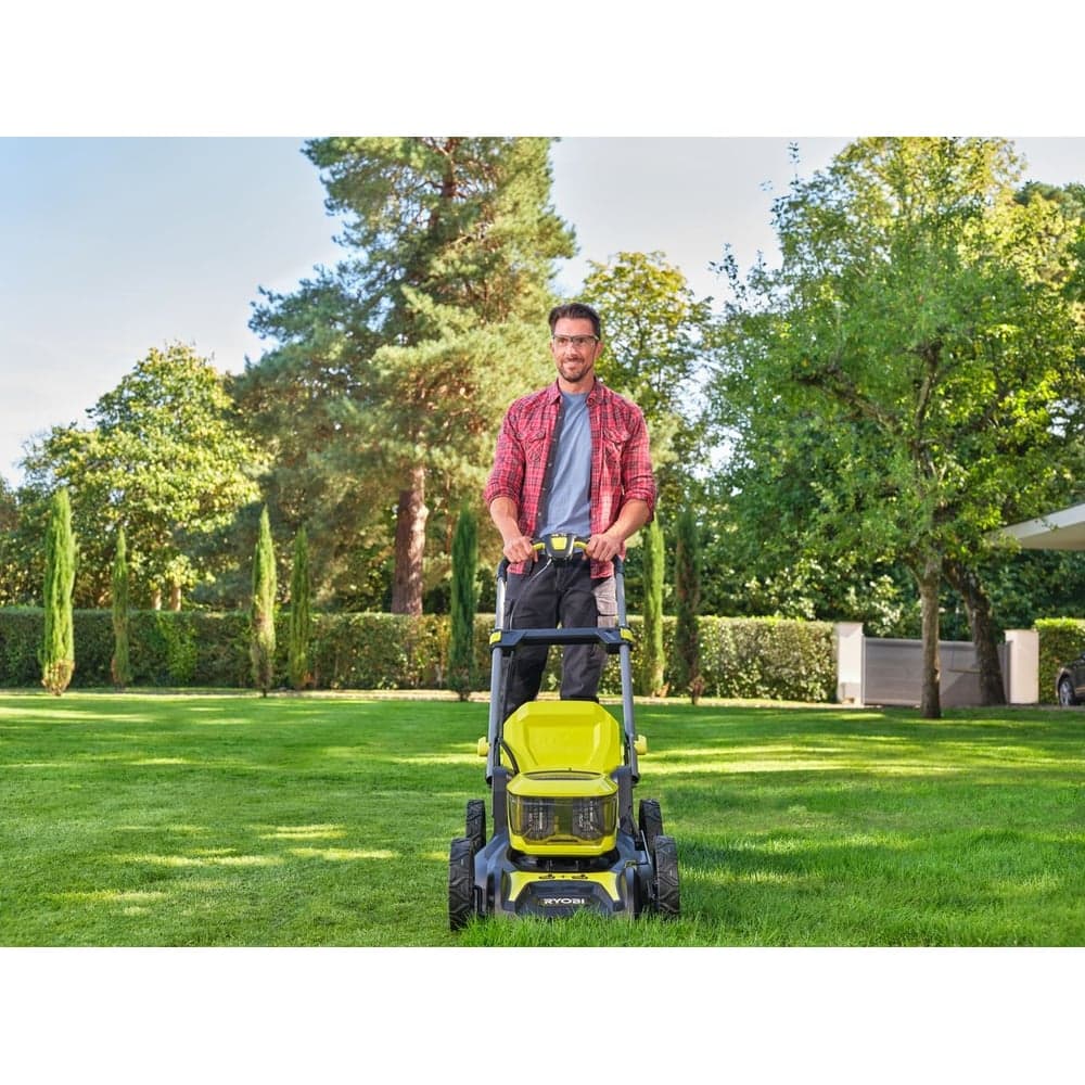 Аккумуляторная бесщеточная газонокосилка Ryobi 18В RY18LMX46A-250, 46см 5133005790 — фото 2