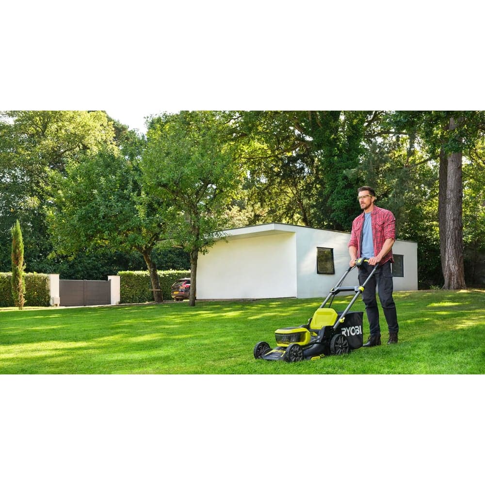 Аккумуляторная бесщеточная газонокосилка Ryobi 18В RY18LMX46A-250, 46см 5133005790 — фото 4