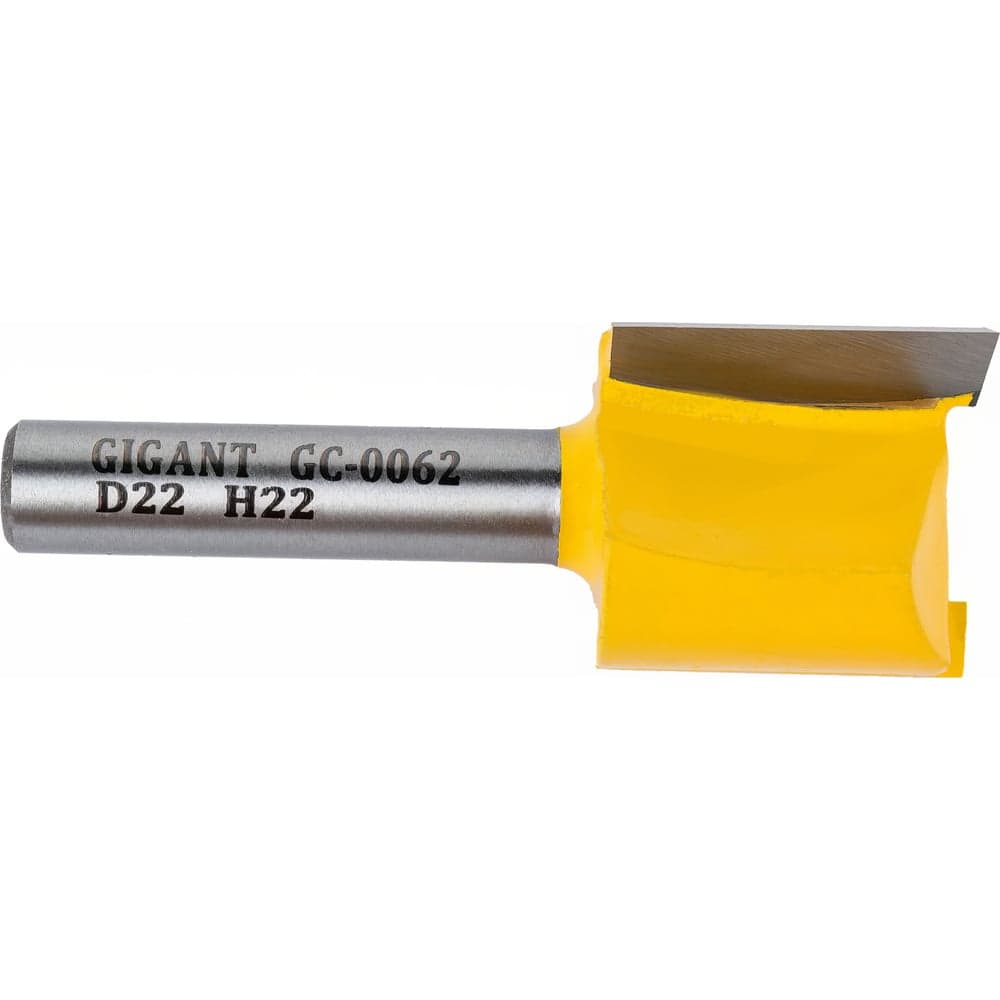 Фреза пазовая прямая D22 мм, H22 мм, хвостовик 8 мм Gigant GC-0062 — фото 2