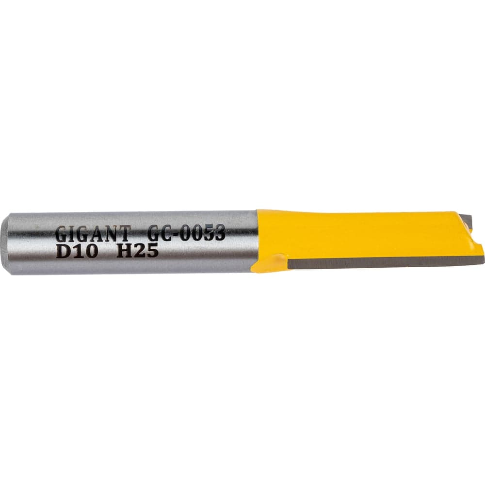 Фреза пазовая прямая D10 мм, H25 мм, хвостовик 8 мм Gigant GC-0053 — фото 2