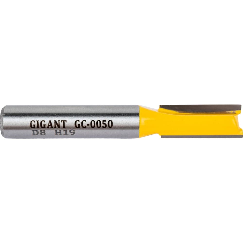 Фреза пазовая прямая D8 мм, H19 мм, хвостовик 8 мм Gigant GC-0050 — фото 2