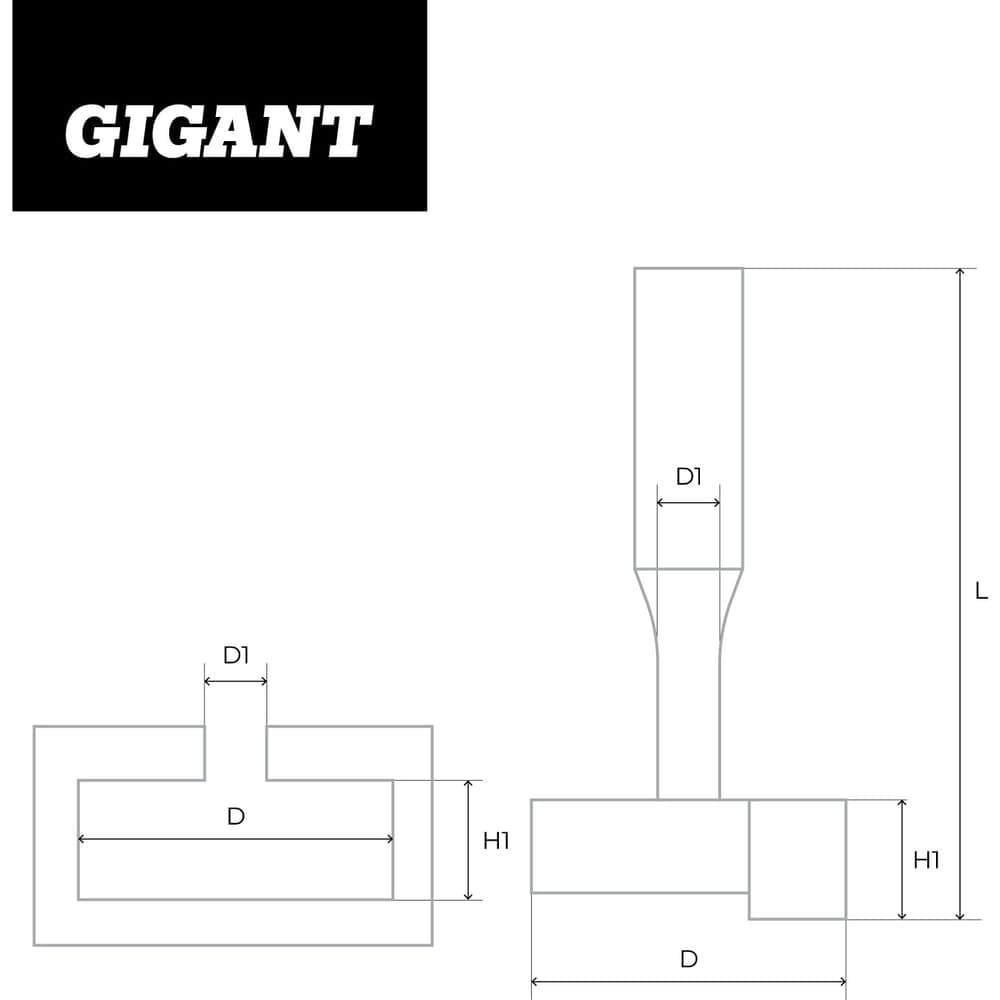 Фреза пазовая конструкционная Т-образная D12.7 мм, хвостовик 8 мм Gigant GC-0046 — фото 7