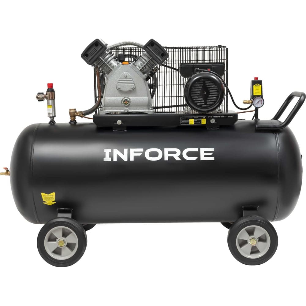 Ременной компрессор (200 л; 10 бар; 412 л/мин) Inforce BCX-200L