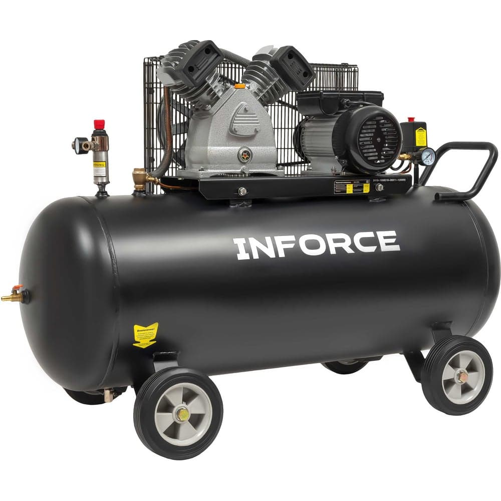Ременной компрессор (200 л; 10 бар; 412 л/мин) Inforce BCX-200L — фото 6