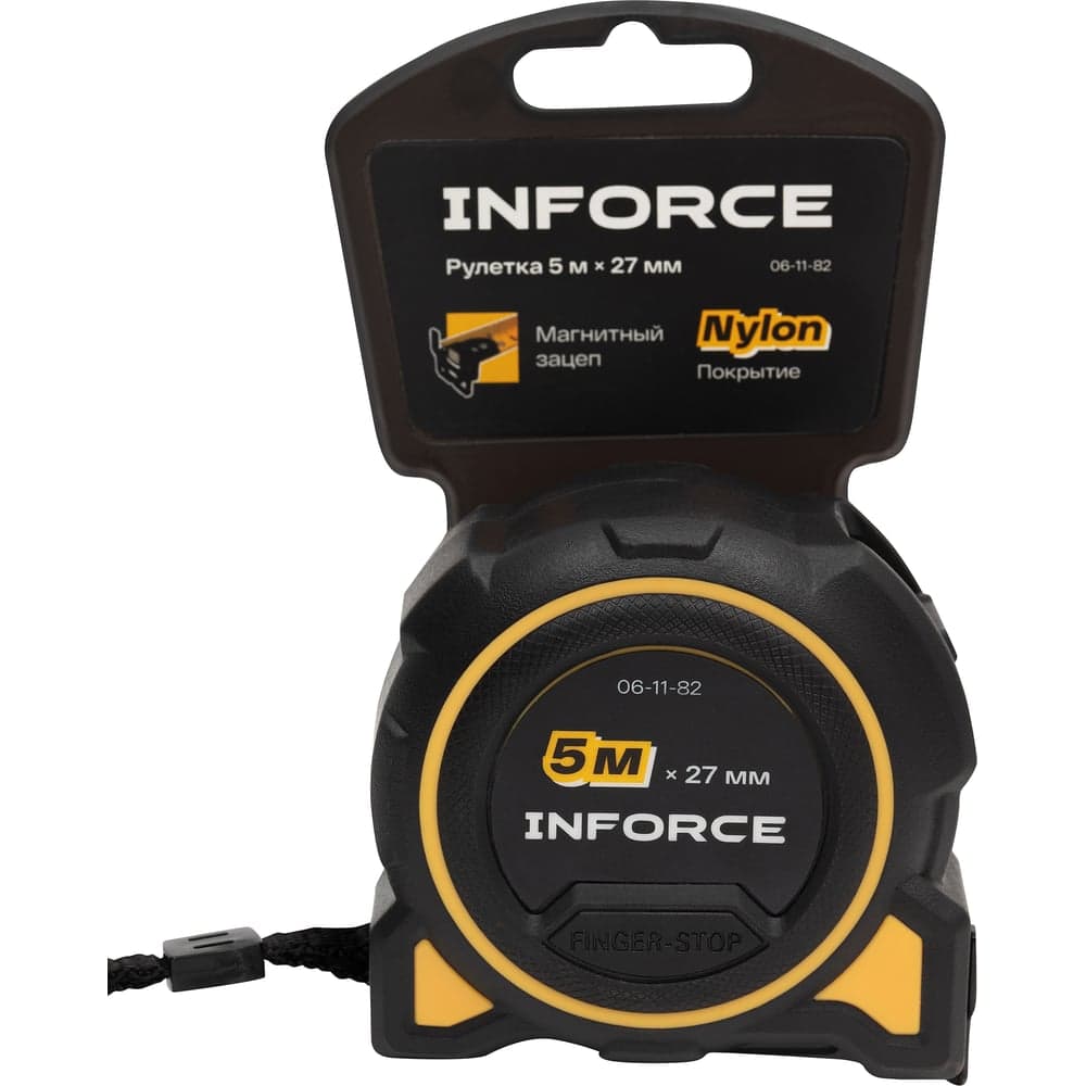 Рулетка Inforce 5 м x 27 мм 06-11-82 — фото 7