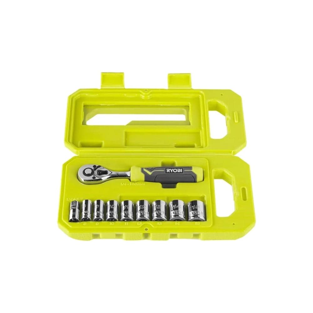 Набор из трещотки и торцевых головок Ryobi RHRS10PC 5132006067 — фото 2