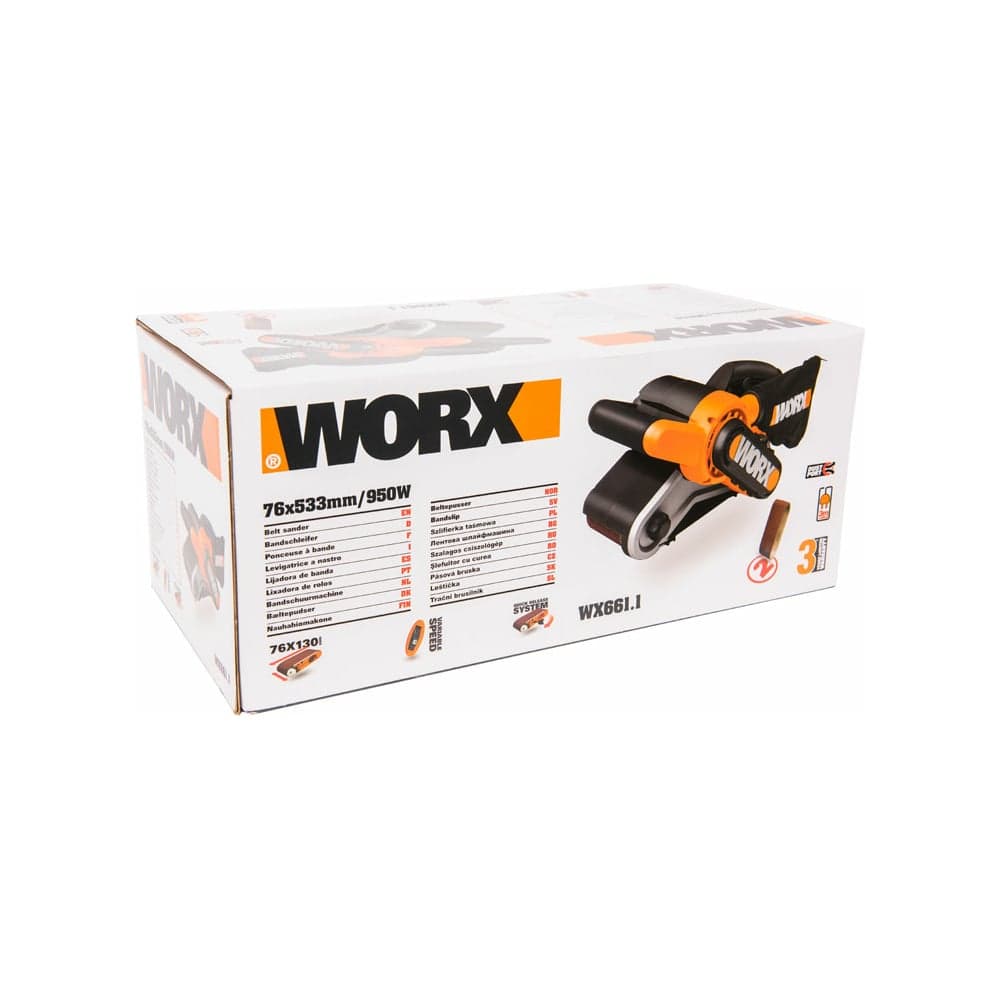 Электрическая ленточная шлифмашина WORX 950 Вт WX661.1 — фото 4