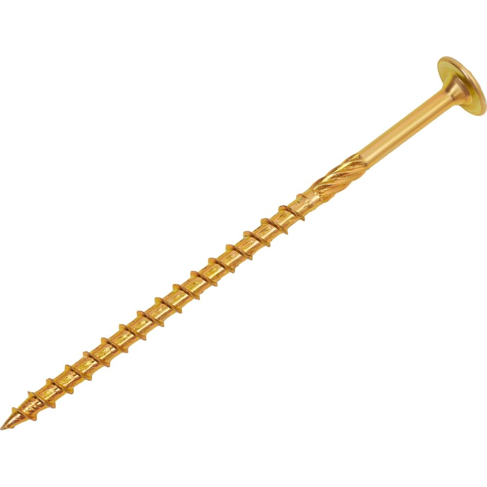 Конструкционный саморез Gigant желтый цинк 6x120 TORX острый 100 шт 123829