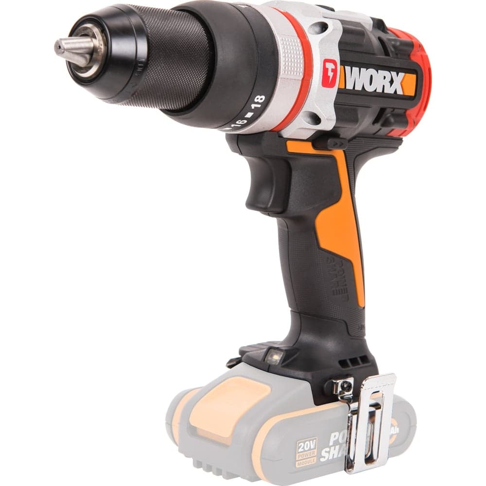 Аккумуляторная ударная дрель-шуруповерт WORX  20 В, 60 Нм, бесщеточная, без АКБ и ЗУ WX354.9 — фото 3