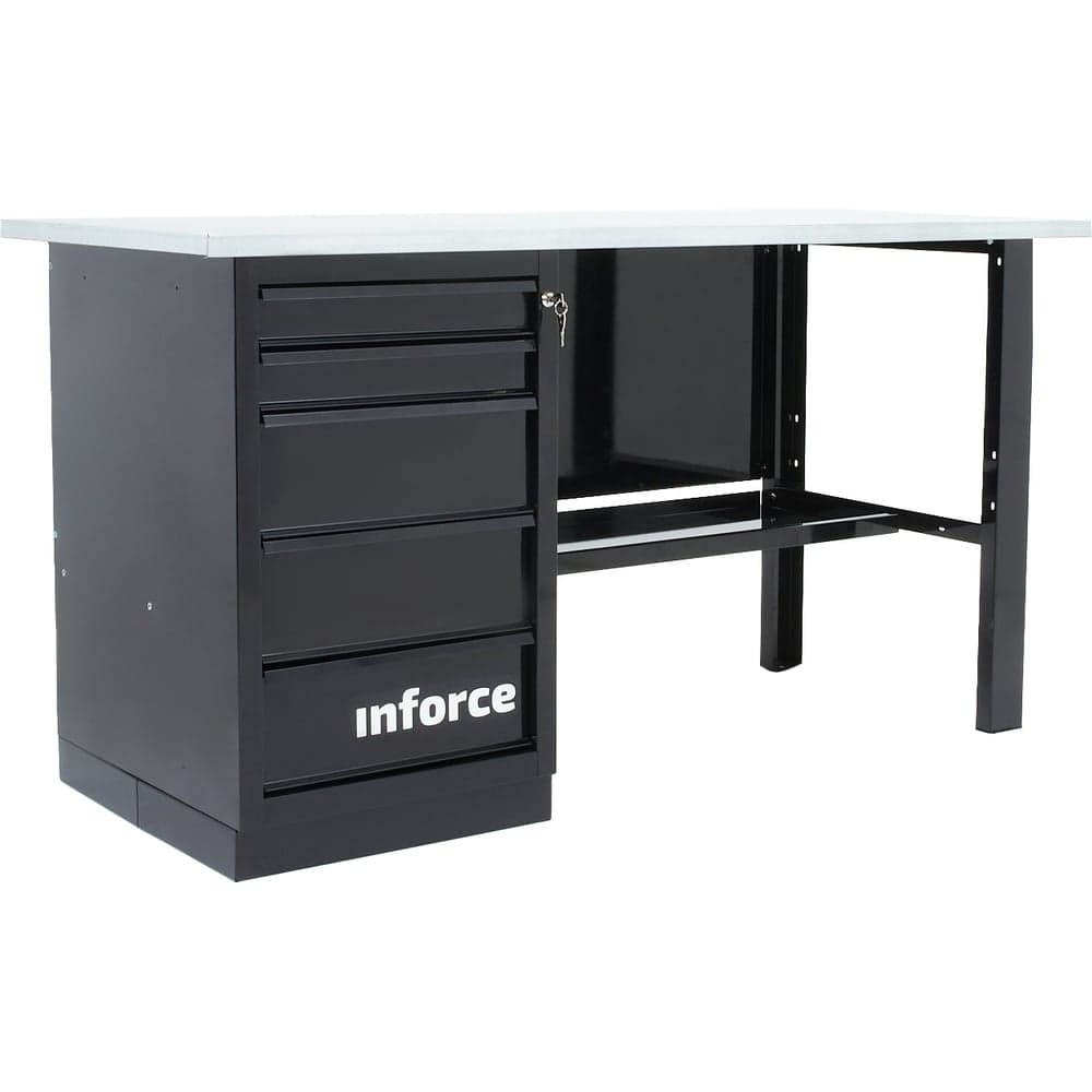 Верстак с драйвером Inforce 1600х686х845 LW-2 допустимая нагрузка на стол 1000кг, 05-01-006