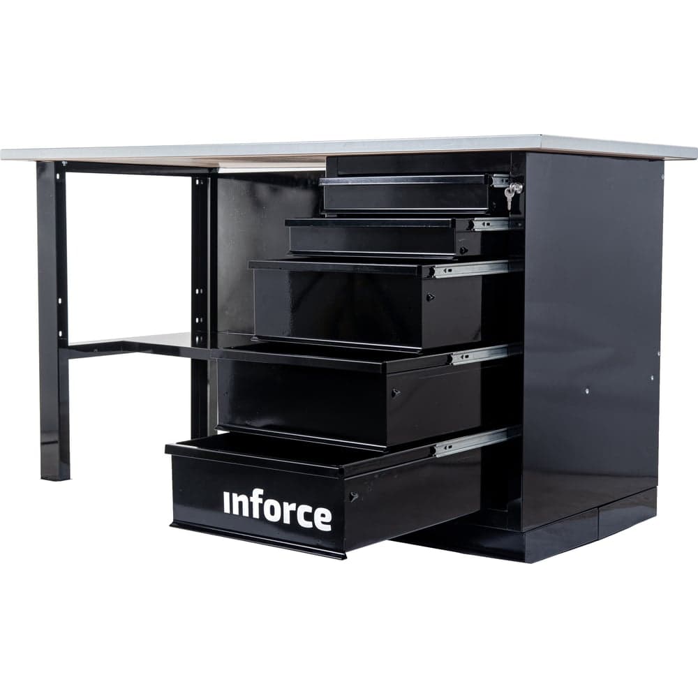 Верстак с драйвером Inforce 1600х686х845 LW-2 допустимая нагрузка на стол 1000кг, 05-01-006 — фото 14