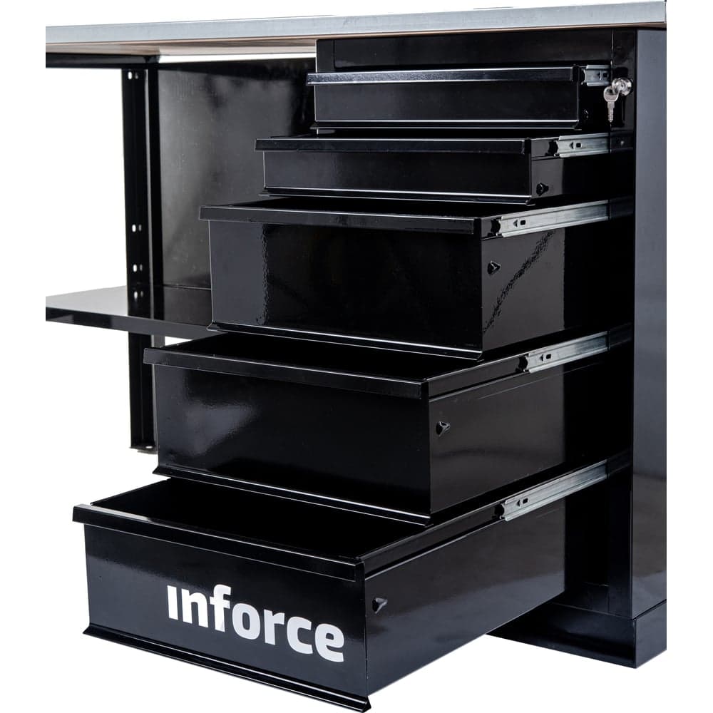 Верстак с драйвером Inforce 1600х686х845 LW-2 допустимая нагрузка на стол 1000кг, 05-01-006 — фото 15