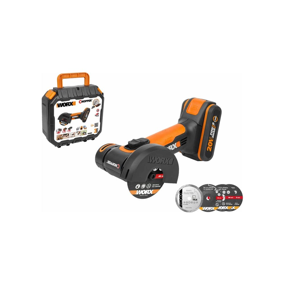 Аккумуляторная угловая шлифмашина WORX WX801 — фото 11