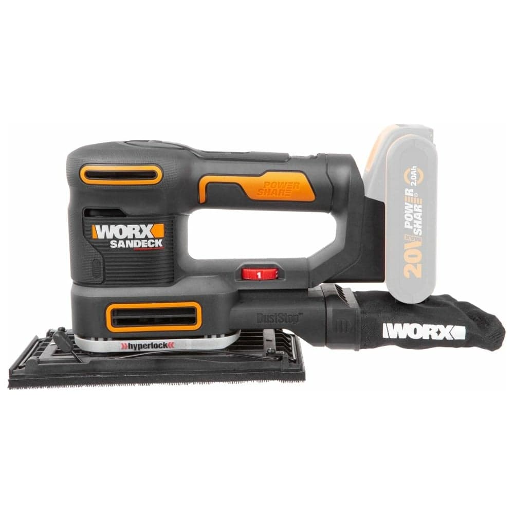 Аккумуляторная виброшлифмашина WORX WX820.9 — фото 2
