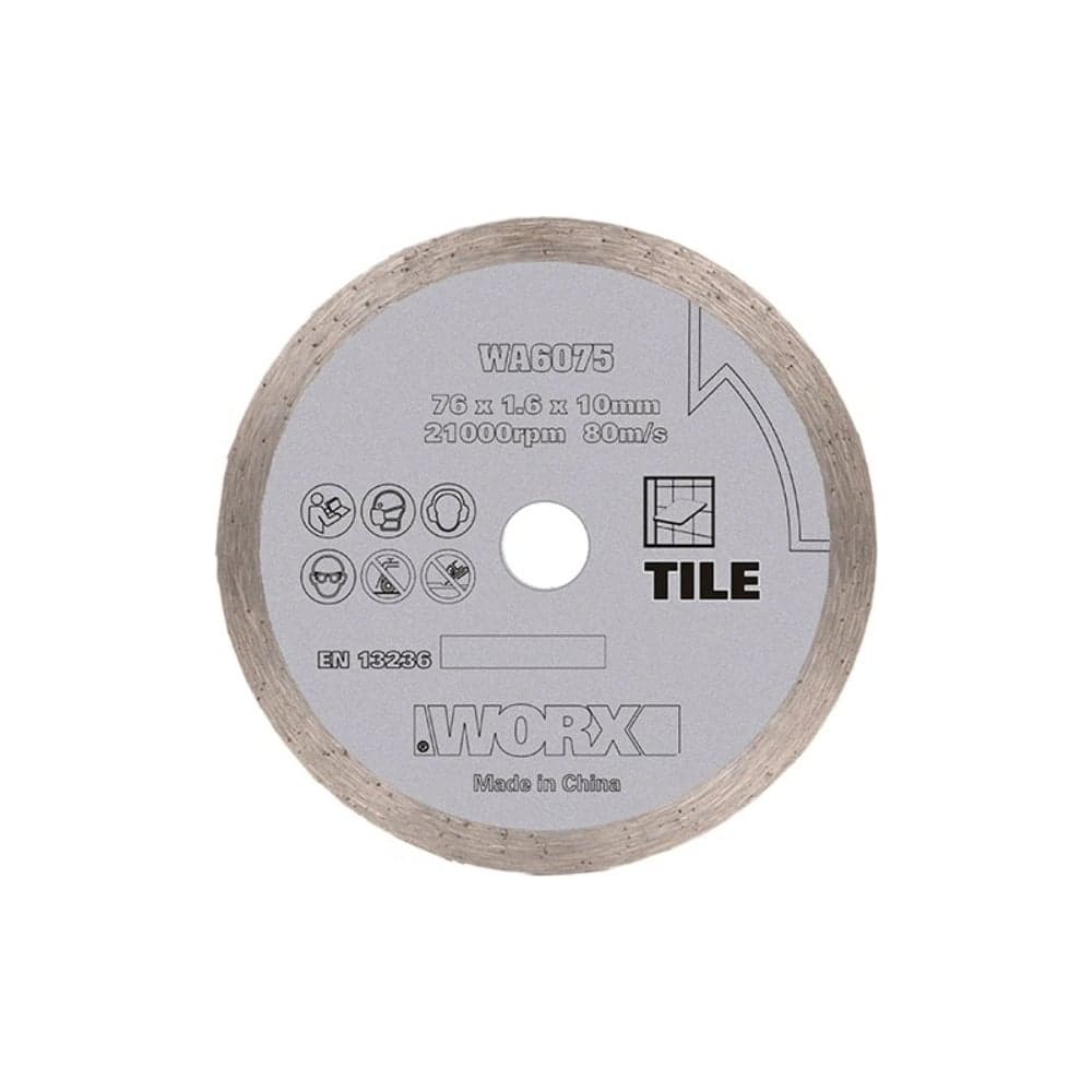 Алмазный пильный диск 76х1.6х10 мм WORX WA6075