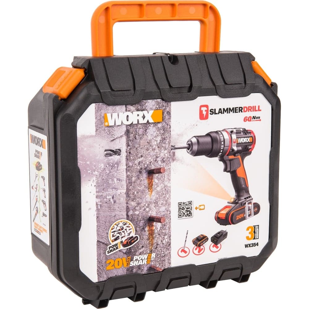 Аккумуляторная бесщеточная ударная дрель-шуруповерт WORX WX354 — фото 7