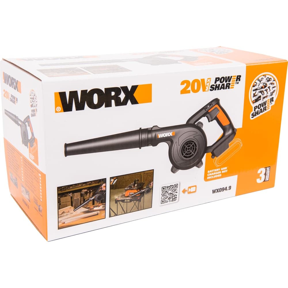 Аккумуляторная воздуходувка WORX 20 В WX094.9 — фото 8