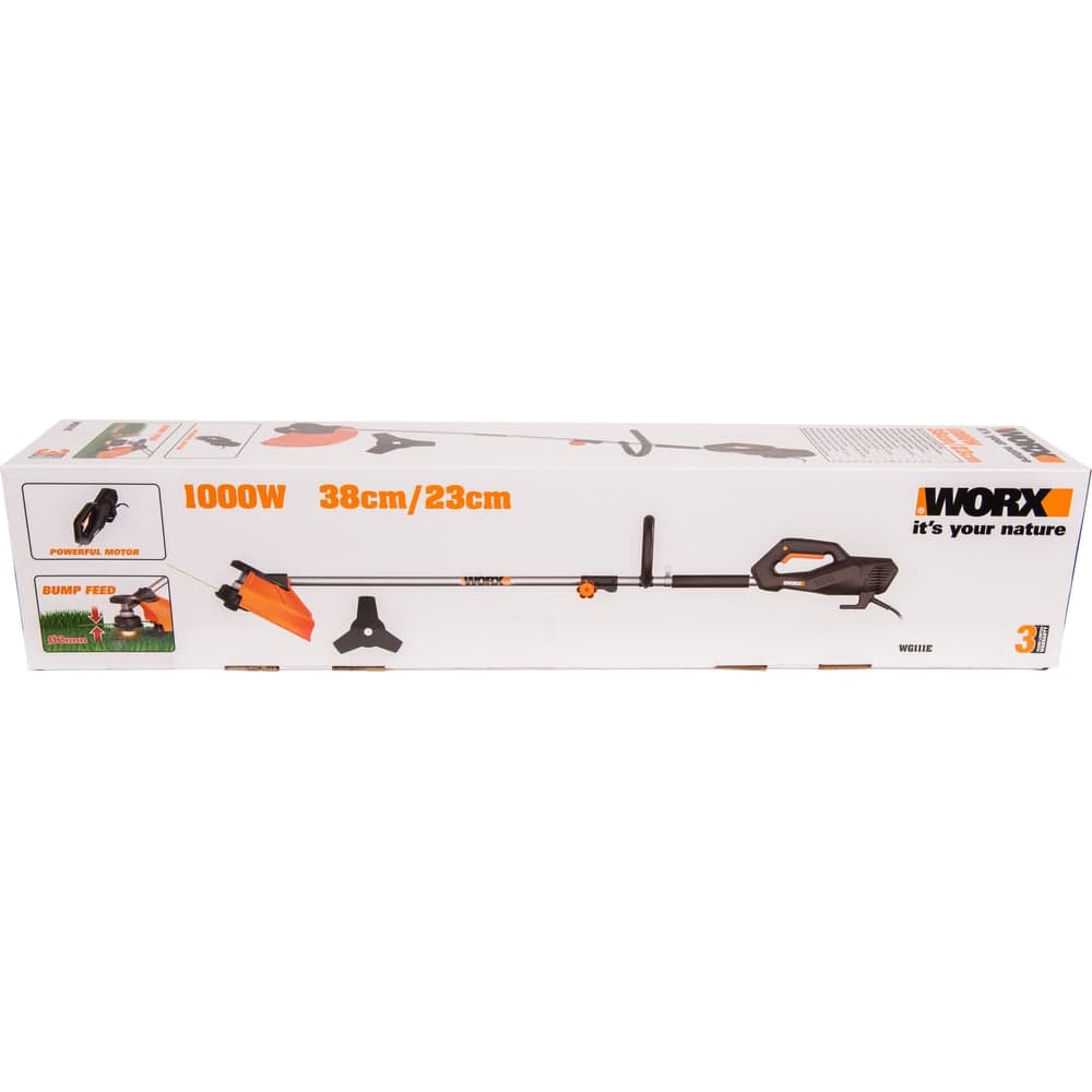 Электрический триммер WORX 38см, 1000Вт, нож 23 см WG111E — фото 8