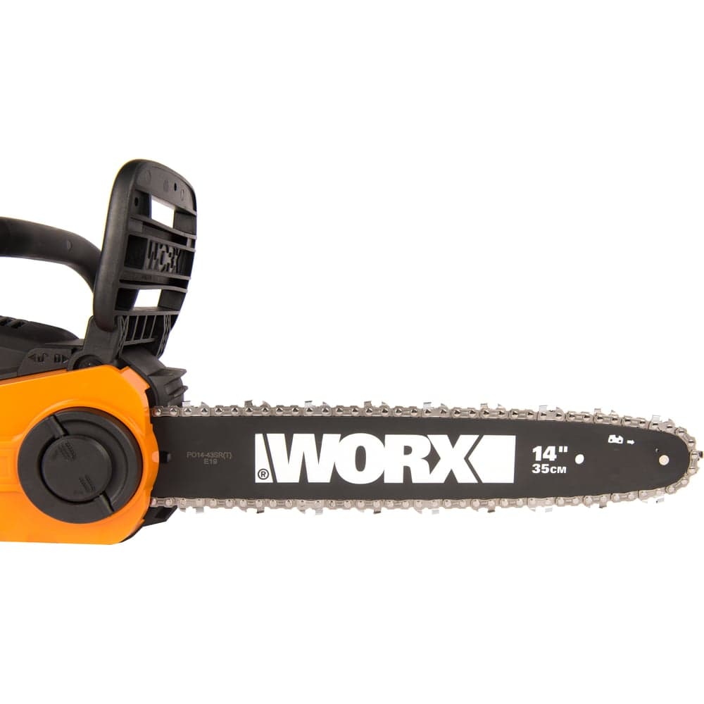 Бесщеточная цепная аккумуляторная пила WORX 40 В, 2х2.0 А*ч, двойное ЗУ 2x2A WG384E — фото 13