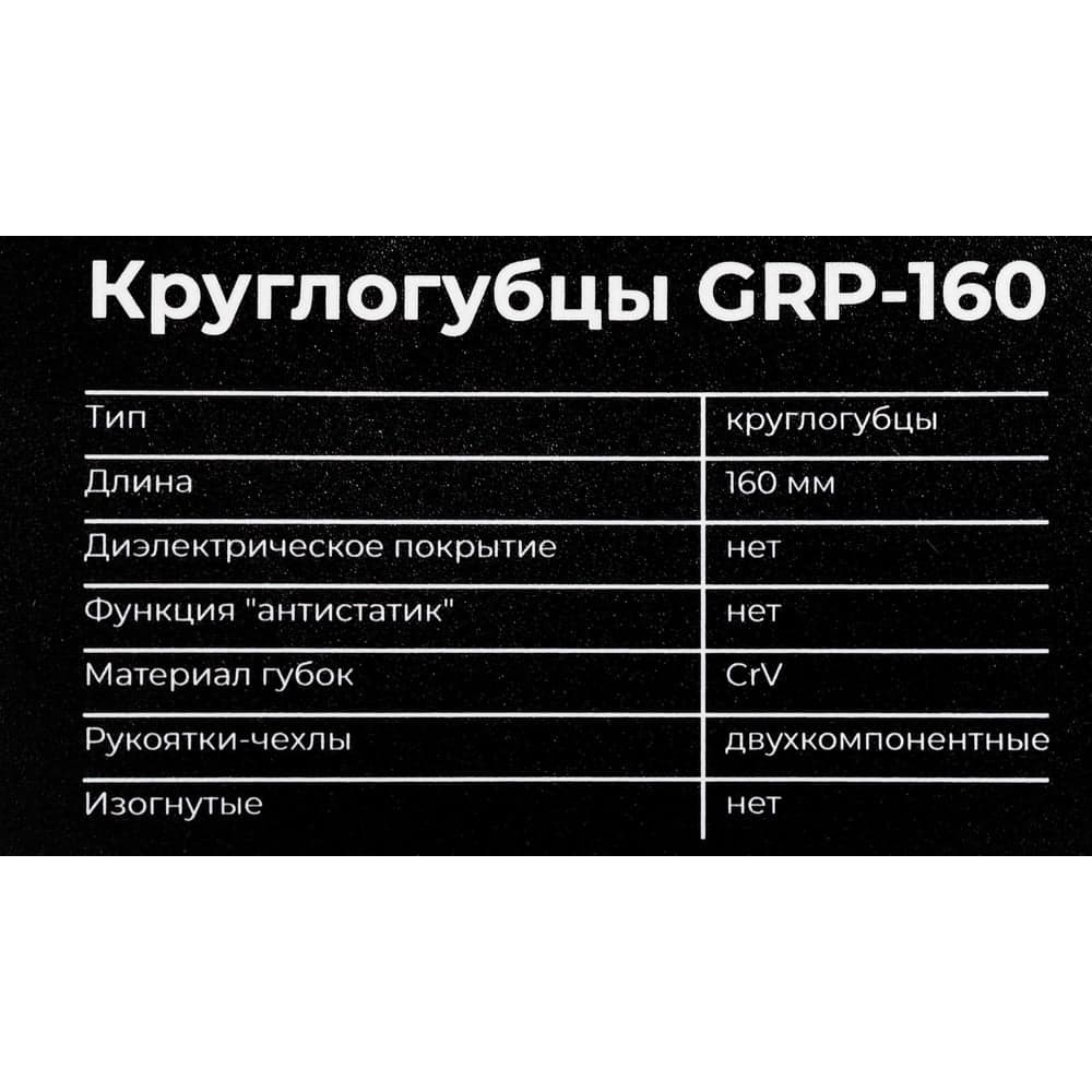 Круглогубцы Gigant 160мм GRP-160 — фото 8