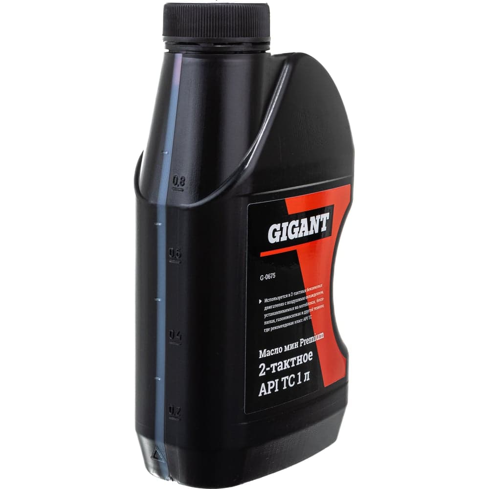 Масло минеральное Premium 2-х тактное 1 л API TC Gigant G0675 — фото 8