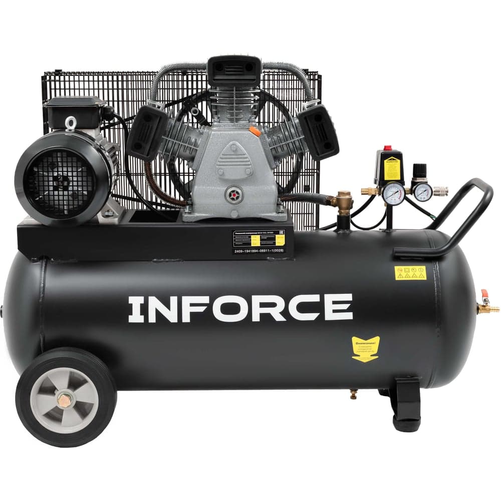 Ременной компрессор Inforce (100 л; 10 бар; 580 л/мин) IBCW-100L-3P/580