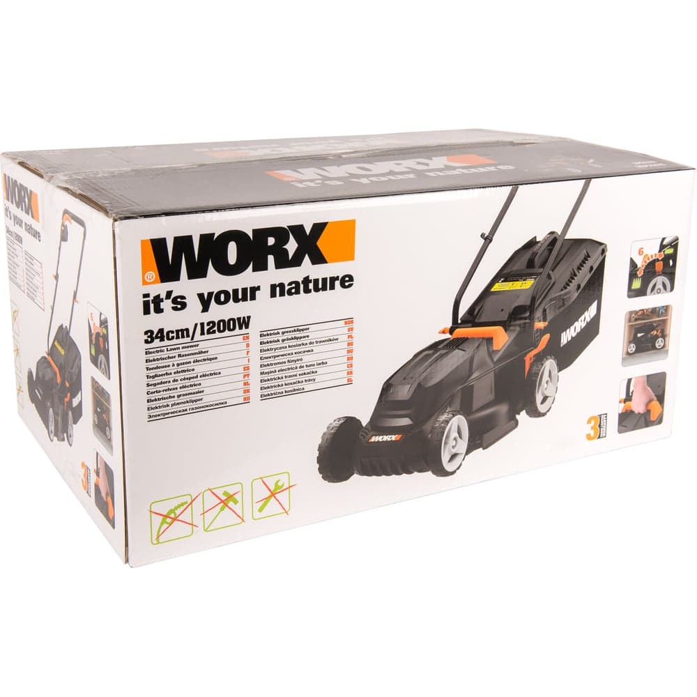 Электрическая газонокосилка WORX 1200Вт, 34 см WG713E — фото 11