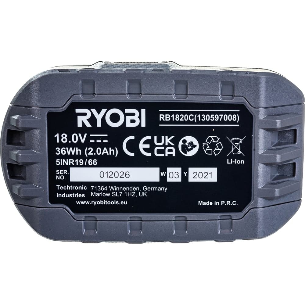 Аккумулятор Ryobi ONE+ 2.0 Ач RB1820C 5133005052 — фото 5