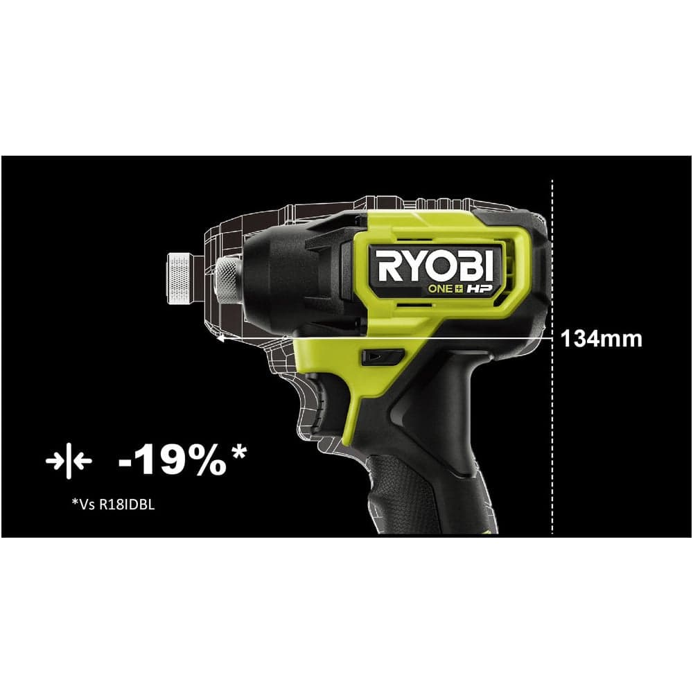 Бесщеточный импульсный винтоверт Ryobi ONE+ HP RID18C-0 5133004938 — фото 2