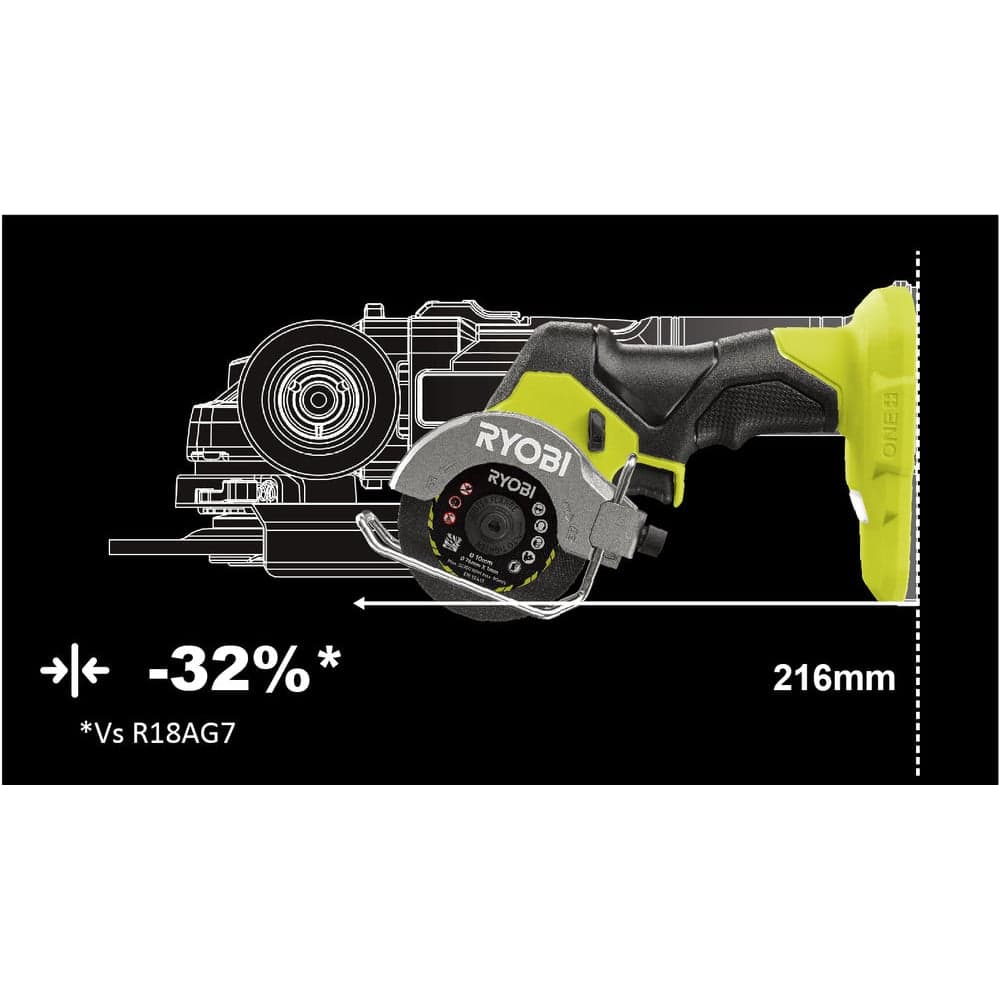Бесщеточная отрезная машина Ryobi ONE+ HP RCT18C-0 5133004953 — фото 4