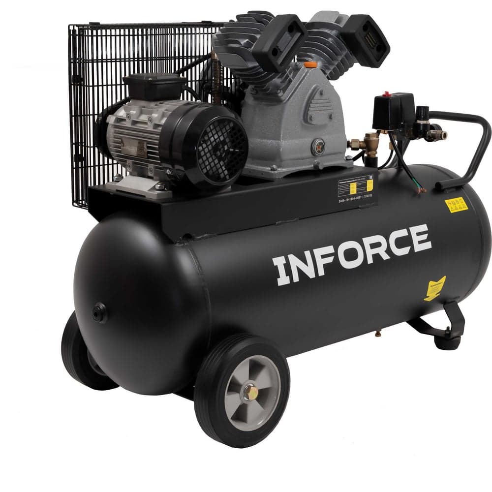 Ременной компрессор Inforce (100 л; 10 бар; 420 л/мин) IBCV-100L-3P/420 — фото 6