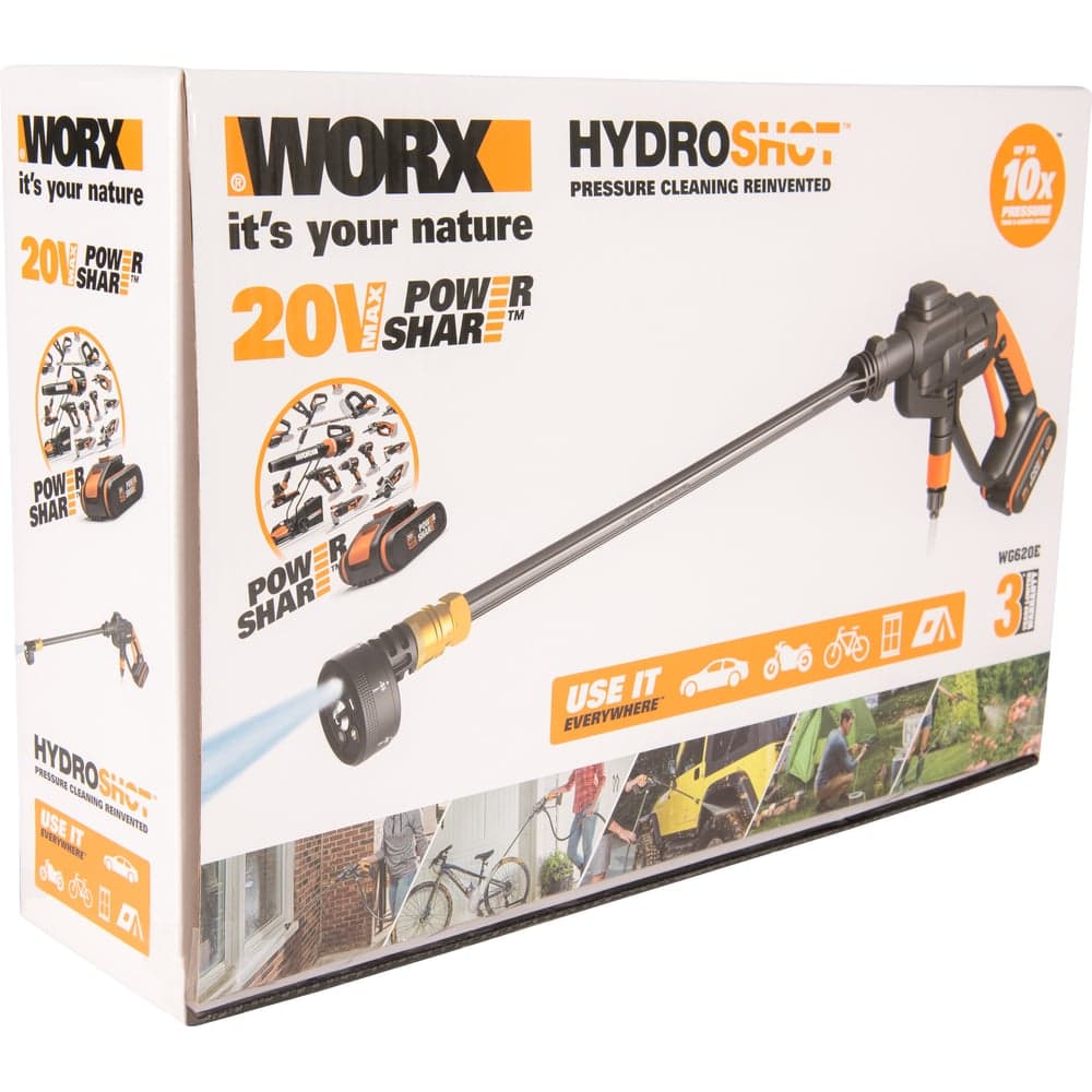 Аккумуляторная мойка высокого давления WORX 20В, 1 АКБ 2 А*ч и ЗУ WG620E — фото 10