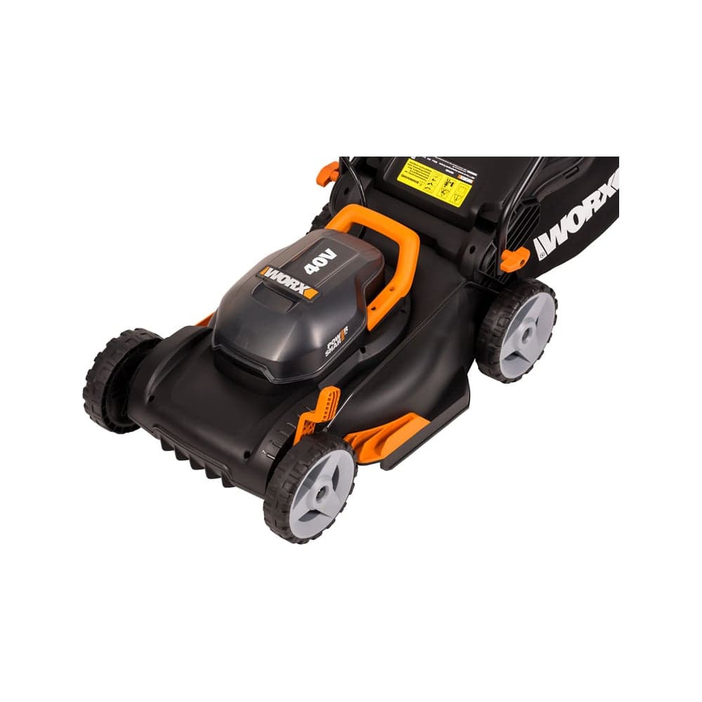 Аккумуляторная газонокосилка WORX 2х20В, 2 АКБ 4 А*ч, двойное ЗУ WG743E — фото 9