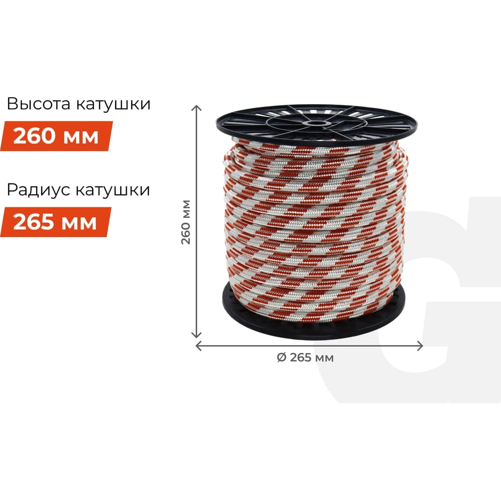 Плетеная веревка Gigant п/п, 32 пряди, 16мм х 50м HRS-07 — фото 5