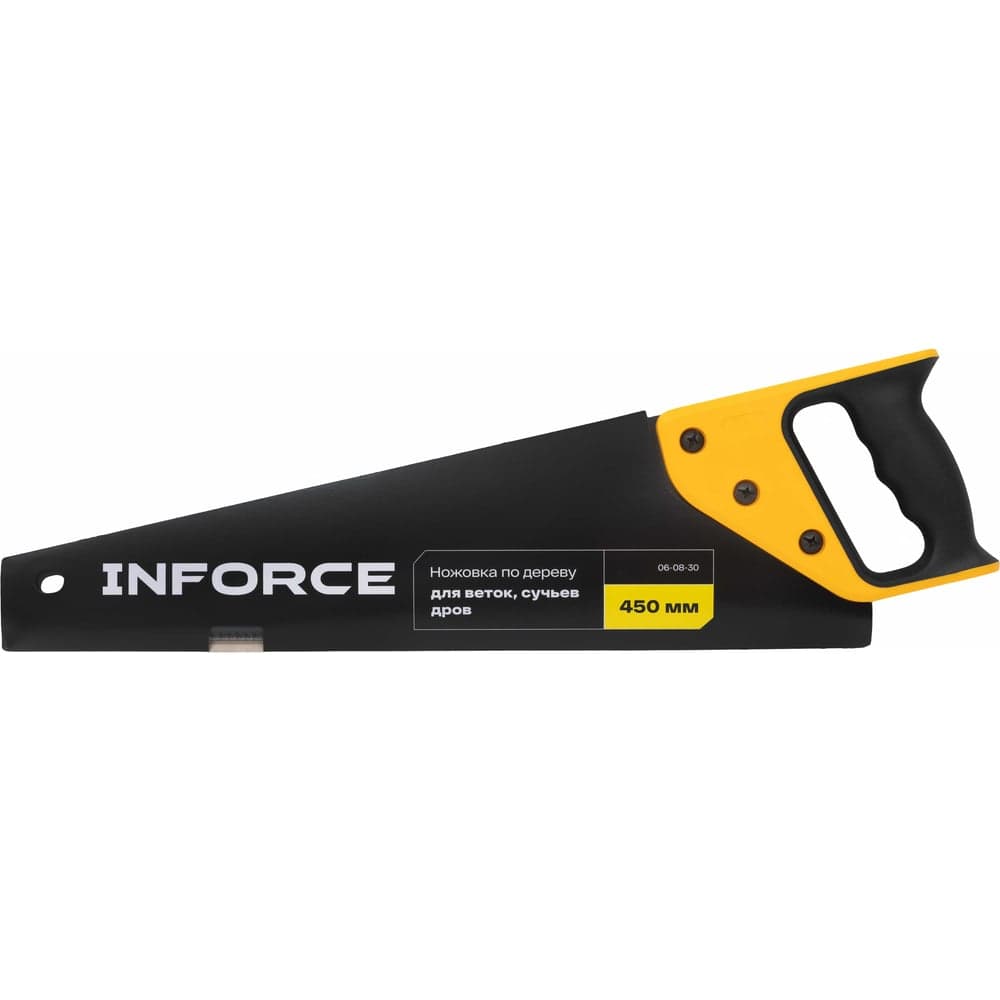 Ножовка по дереву Inforce 11-12 TPI, 450 мм 06-08-30 — фото 4
